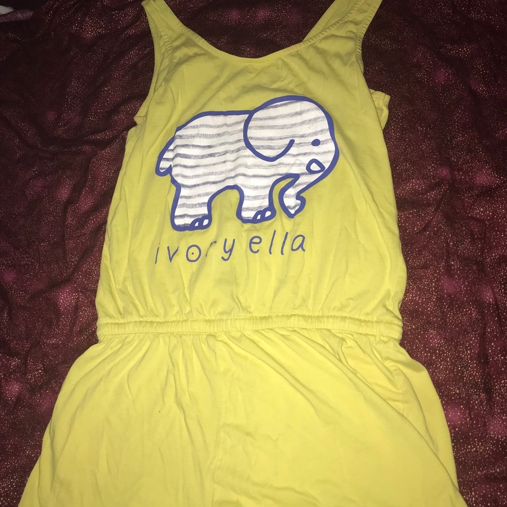 Yellow ivory Ella romper